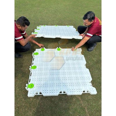 Prezzo buono Protezione temporanea del ponte esterno Pavimento per eventi tappeto Pavimento in plastica PP Interlocking Grass Protective Flooring in linea
