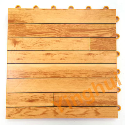 Wood Looking Plastic Basketball Court Tiles Wooden Maple Basketball Court Flooring