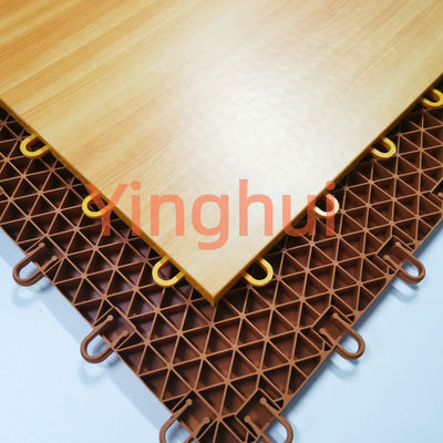 Badminton Indoor Sport Court Flooring Mould Reaistant Interlock Solid Wood Vinyl Floor