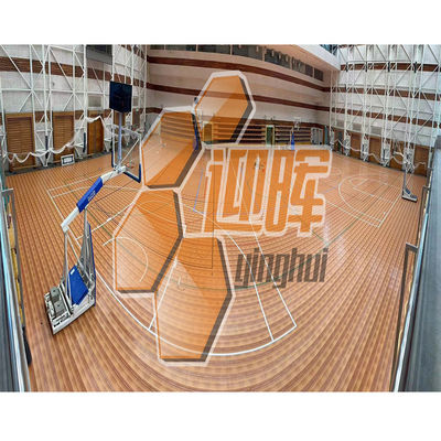 Indoor Interlock Woodgrain Basketball Flooring Plastic Wooden Basketball Sports Court Flooring