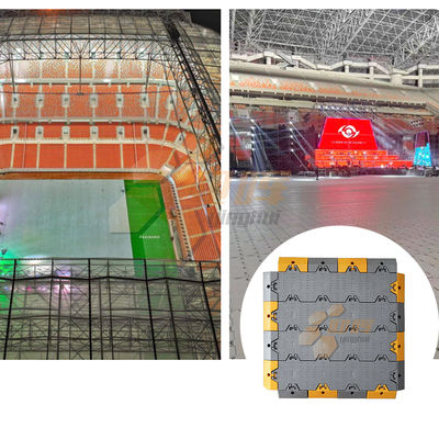 Polypropylene Interlocking Temporary Portable Event Flooring Concert Stadium Protect Grass Floor