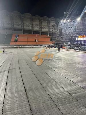 Anti Slip Turf Protection Event Flooring Outdoor Heavy Duty Event Stadium Temporary Interlock Plastic PP Flooring