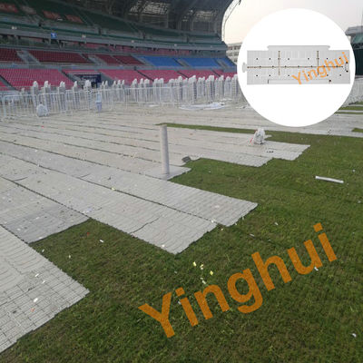 Roll Up Anti Slip Outdoor Indoor Interlocking Plastic Floor Protection Grass Stadium Concert Event Deck Flooring