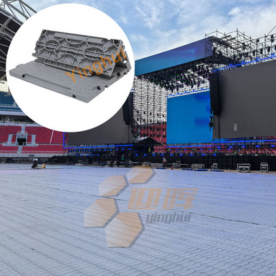 Harga bagus Lantai Outdoor Plastik Modular Portable Event Lantai Konser Stadion Lantai Sementara on line