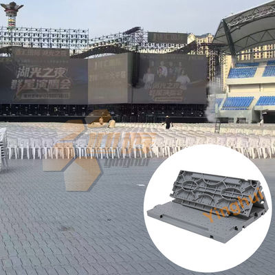 Outdoor Modular Plastic Portable Event Flooring Concert Stadium Temporary Flooring
