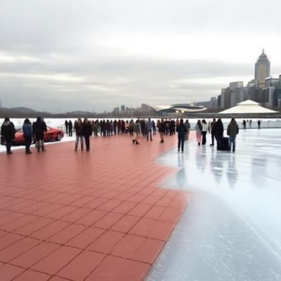 Bon prix Plancher de protection isolé moderne pour patinoire 60x30x2.8cm Revêtement de protection antidérapant pour le hockey en ligne