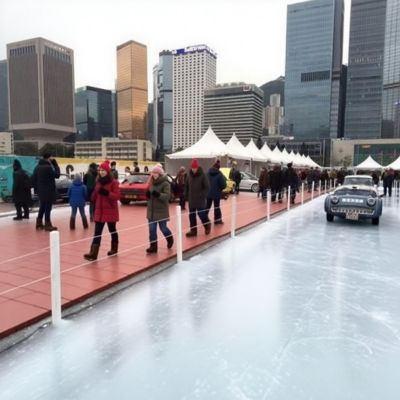 Modern Ice Arena Protection Flooring Wear Resistant Anti Slip Hockey Flooring Tiles